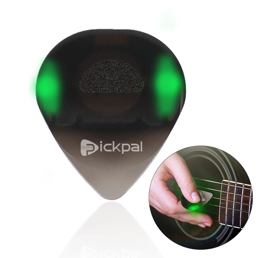LED Luminous Guitar Pick ABS Electric Guitar Pick with High-Sensitivity LED Light Non-Slip for Bass Electric Guitarists