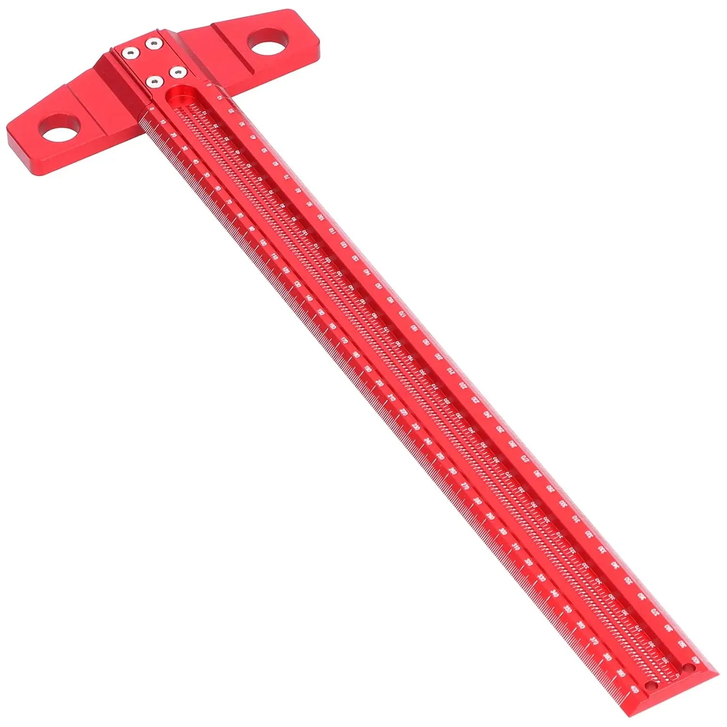 300/400/500/600MM Woodworking T-type Ruler Scribing Ruler Aluminum Alloy Line Drawing Marking Gauge DIY Measuring Tools