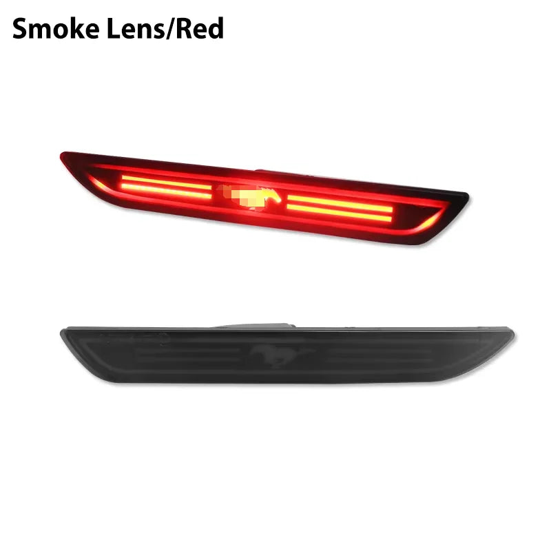 2Pcs Car Rear Red Sidemarker Lamps for Ford Mustang 2015 2016 2017 2018 2019 2020 2021 2022 LED Fender Side Marker Lights