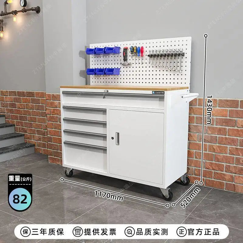 Creative Mobile Tool Cart Workshop Multi-function Storage Cabinet Workbench Heavy Tool Packaging Gereedschapskist XY40GJG