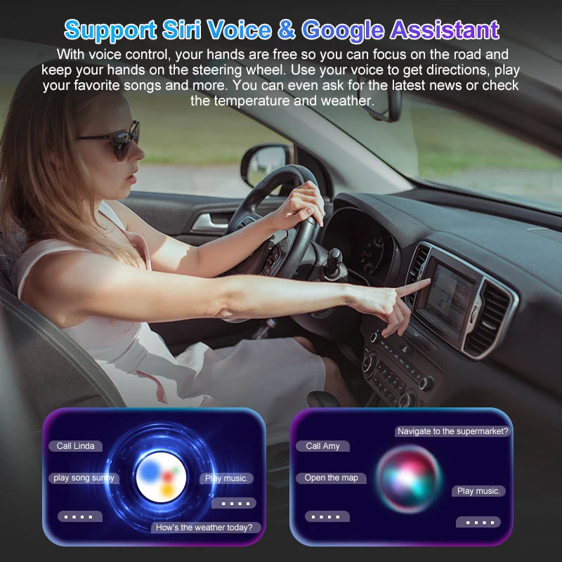 CarPlay Android Auto Adapter Wired To Wireless 5GHz WiFi5.0 type-c Plug and Play, for Original Wired CarPlay/Auto Cars