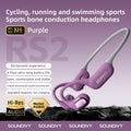 RS2 Bone Conduction Bluetooth Earphones 32GB Memory IPX6 Daily Life Sweatproof Sports Running Cycling Earphones SOUNDITY