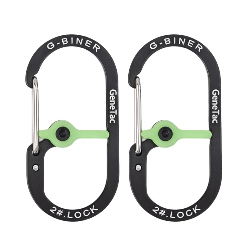 G-type Spring Outdoor Climbing Safety Keychain Aluminum Alloy Multicolor Carabiner  Backpack Buckle Camping Safety Lock