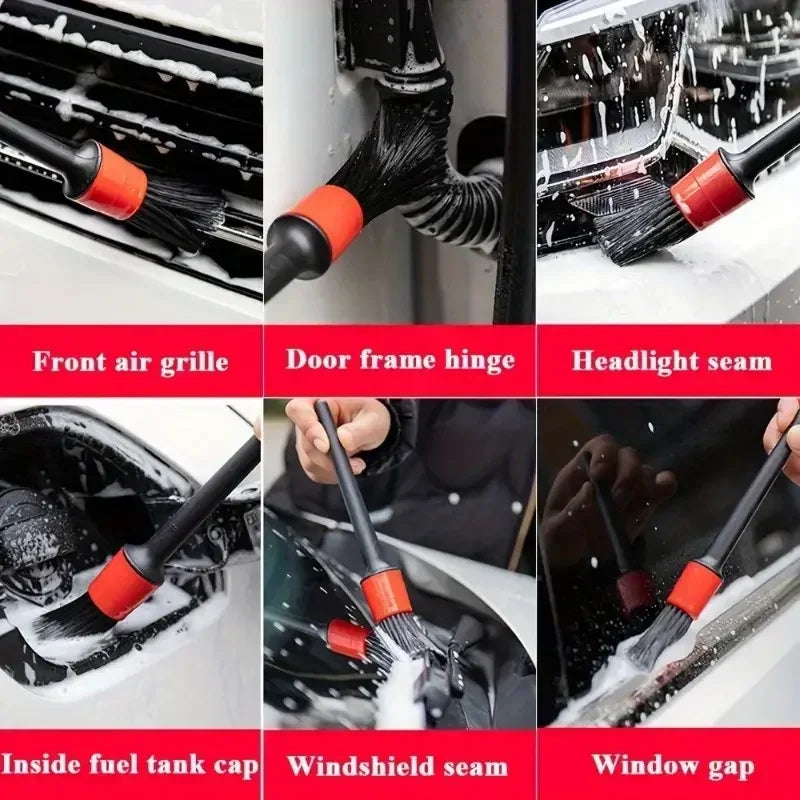 Car Wash Brush Detail Small Automotive Interior Cleaning Tools Air Conditioner Air Outlet Cleaning Brush