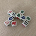 10 Piece Poker Dice Puzzle Game  6 Sided Dice Game Accessory 15mm