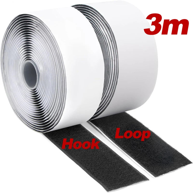 2CM×1/3/5M Magic Sticker Tape Scratch Tapes Self Adhesive Extra Strong Double Sided Adhesive with Sticker Powerful Hook and Loop