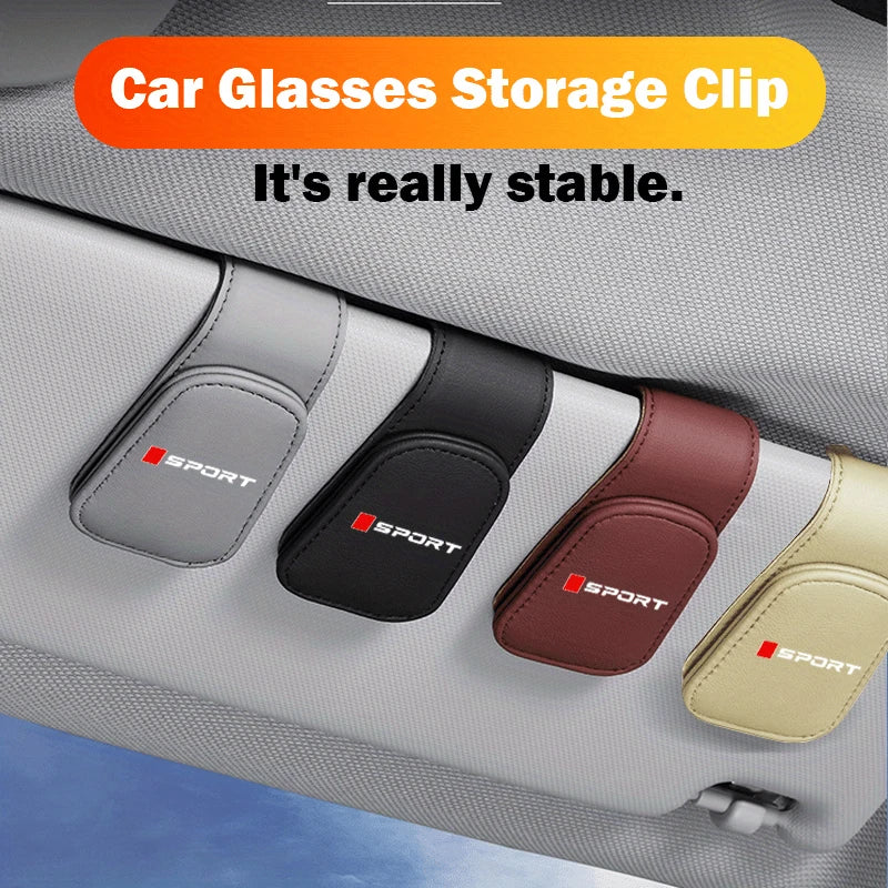 2pcs Multifunctional Auto Sun Visor Sunglasses Clip Car Mounted car accessories  interior tools Suitable for Tesla Toyota BYD