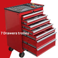 OEM Wholesale Workshop Tool Cart 7 Drawer Tool Trolley Cabinet With Casters For Garage Warehouse Workshop