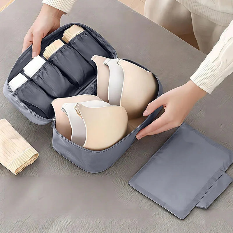 SNUGUG Portable Underwear Storage Bag Lightweight Dustproof Organizer Multifunctional Travel Container Bra Storage Bag