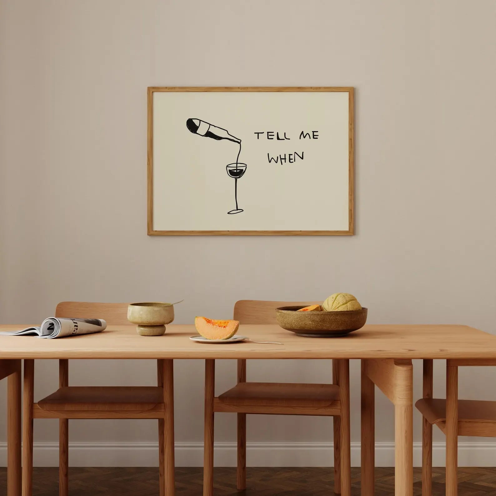 Funny Wine Quote Print: Kitchen Bar Wall Cart Art Digital Horizontal Unframed Wine Cheers Poster Gift Decoration