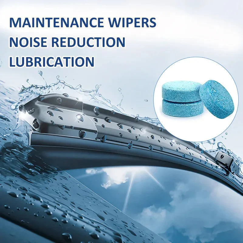 10/20/30/40/50/100pcs Car Windshield Glass Solid Cleaner Windscreen Wiper Effervescent Tablets Toilet Cleaning Car Accessories