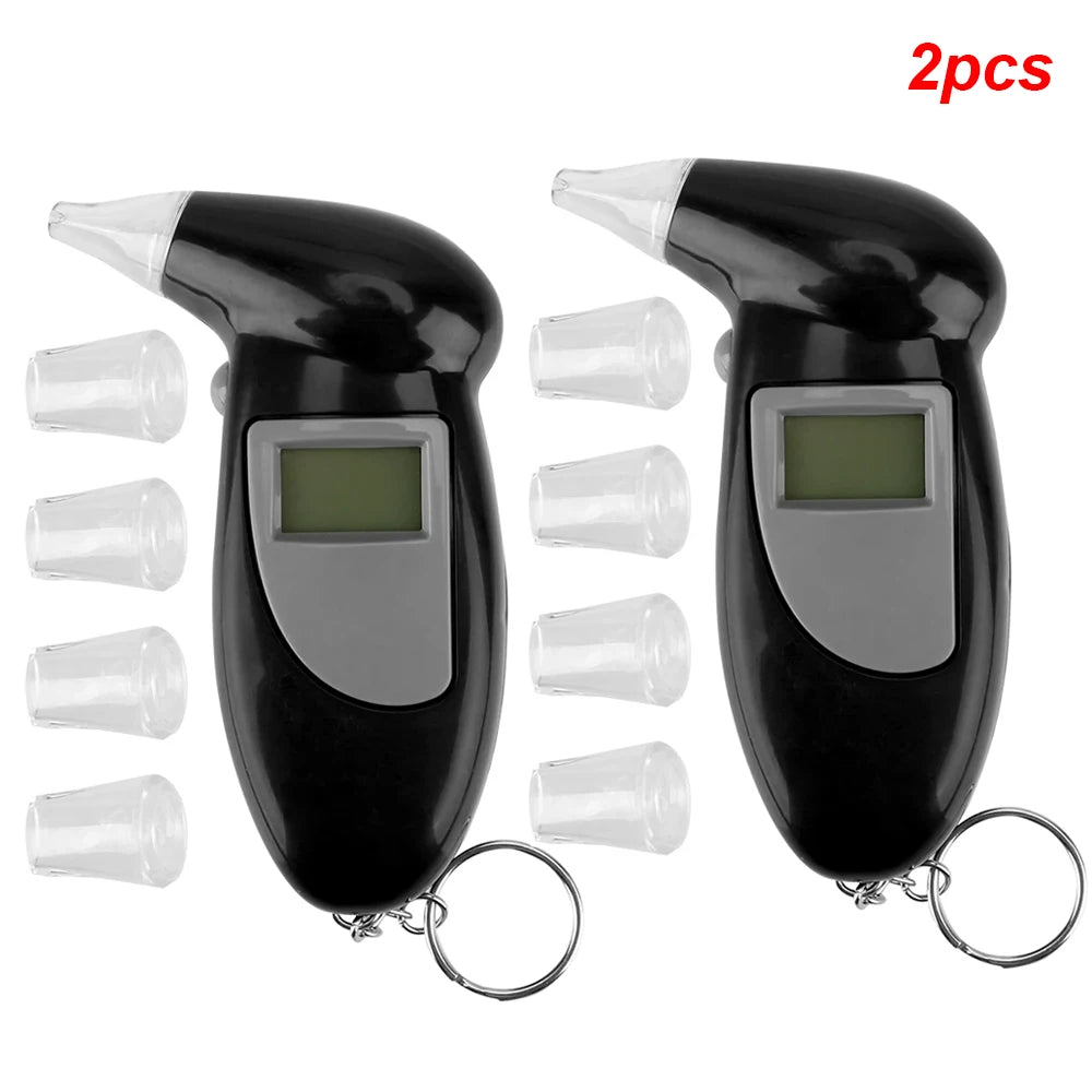 Portable Breath Alcohol Tester Handheld Breathalyzer Alcotest Alcohol Test Tools Backlight Digital Set Car Accessories Universal