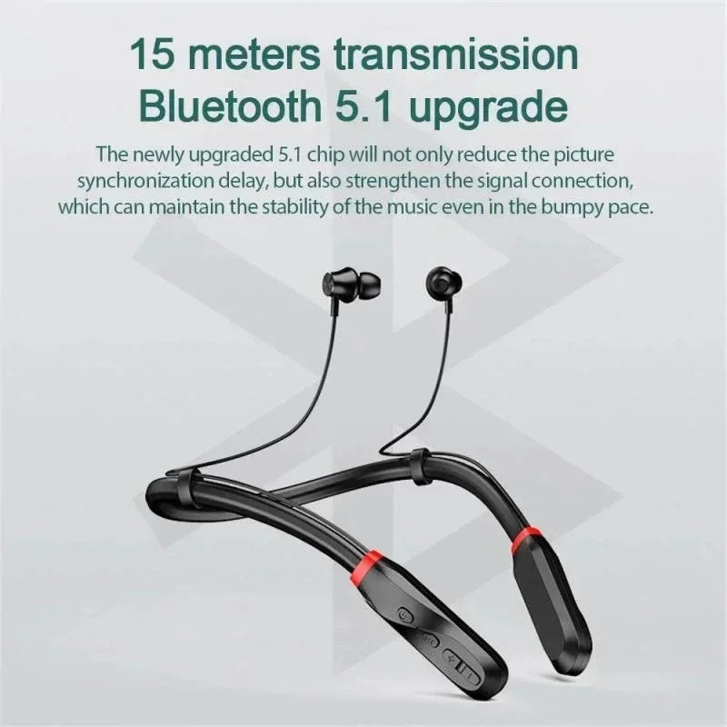 Neckband Bluetooth Headphones Wireless Earphones 9D Sound Sport Game Headset Waterproof Tws Earbuds Mic For Phone New