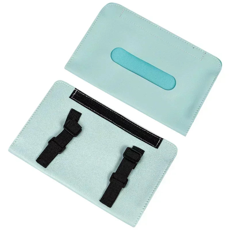 Sun Visor Hanging Tissue Box Holder Leather Auto Car Truck Vehicle Interior Storage Decoration Practical Car Accessories