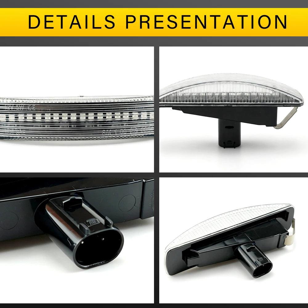2Pcs LED Turn Signal Dynamic Side Marker Lamp Repeater Indicator Light For Land Rover Freeland 2 Discovery 3 4 Rover Sport L320