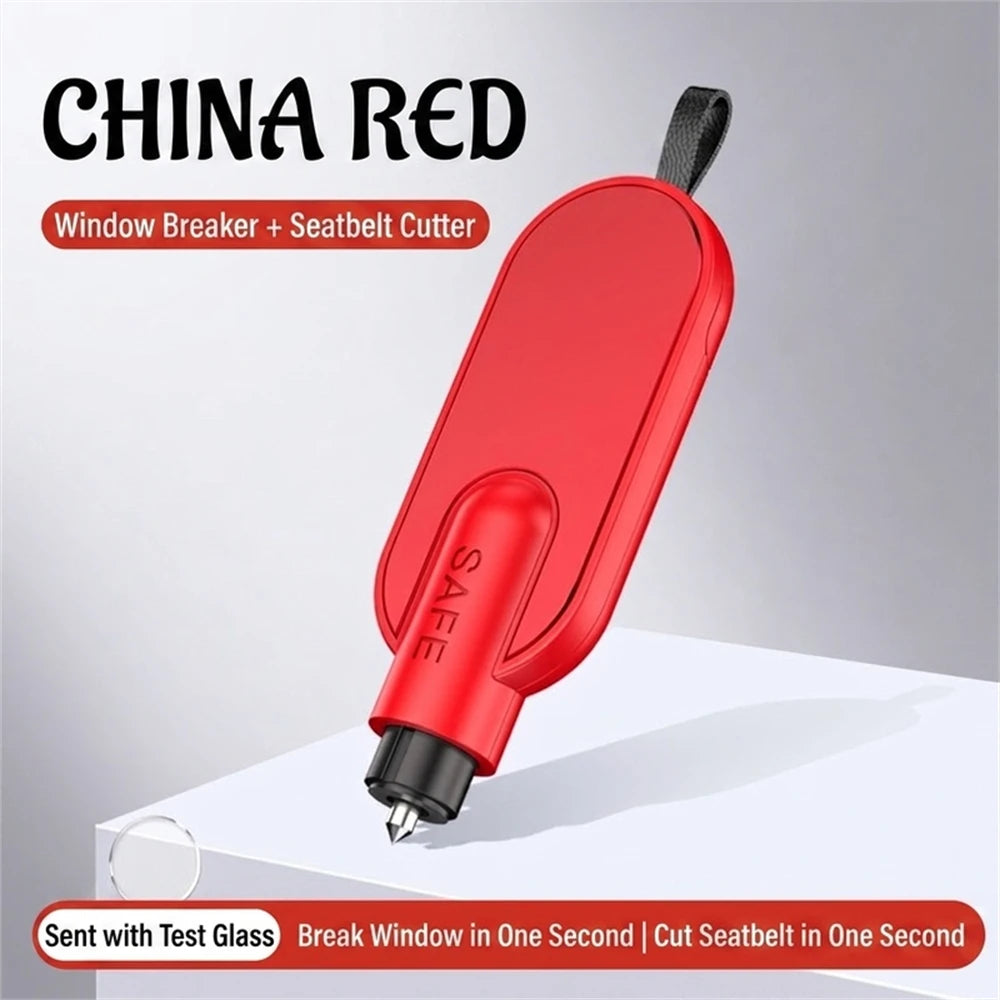 2026 Car Escape Tool Key Chain Car Glass Breaker Concealed Seat Belt Cutting Tool Auto Crash Survival Safety Device