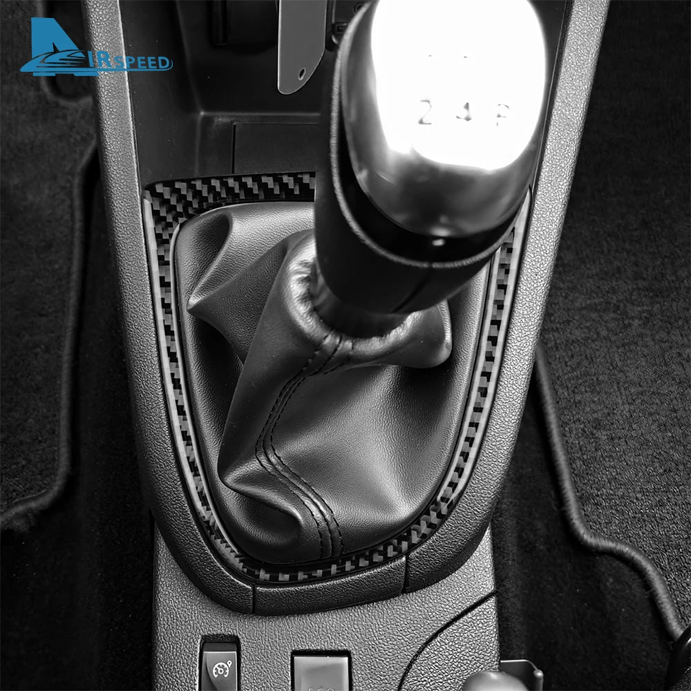 Real Soft Carbon Fiber Sticker For Renault Clio 4 2013 2014 2015 2016 2017 2018 LHD RHD Car Gear Outer Shift Frame Interior
