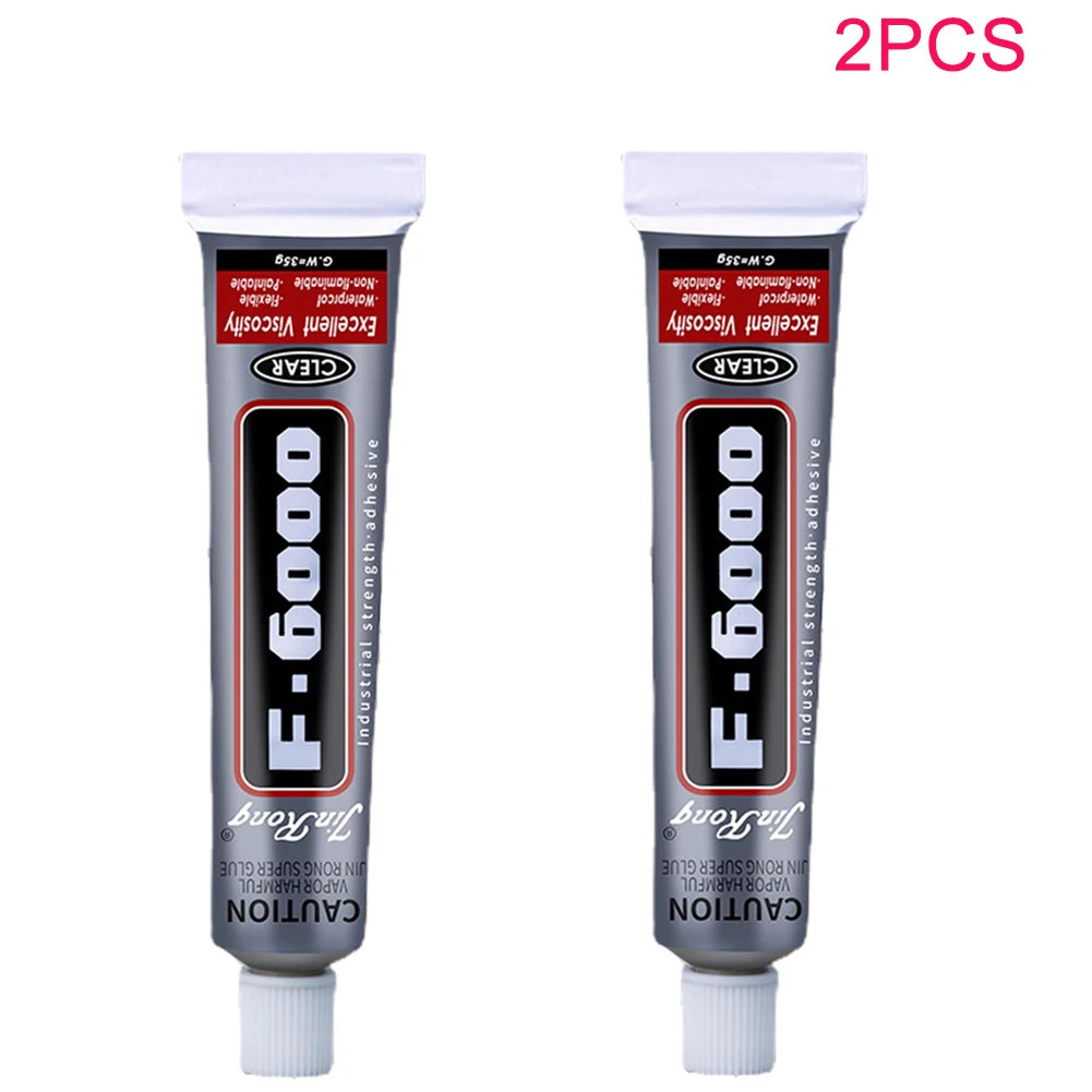 1pcs 20g Industrial Grade Instant Adhesive F6000 For Fabric Bonding Repair Leather Clothes Rhinestone Beads Nail Art Adhesive