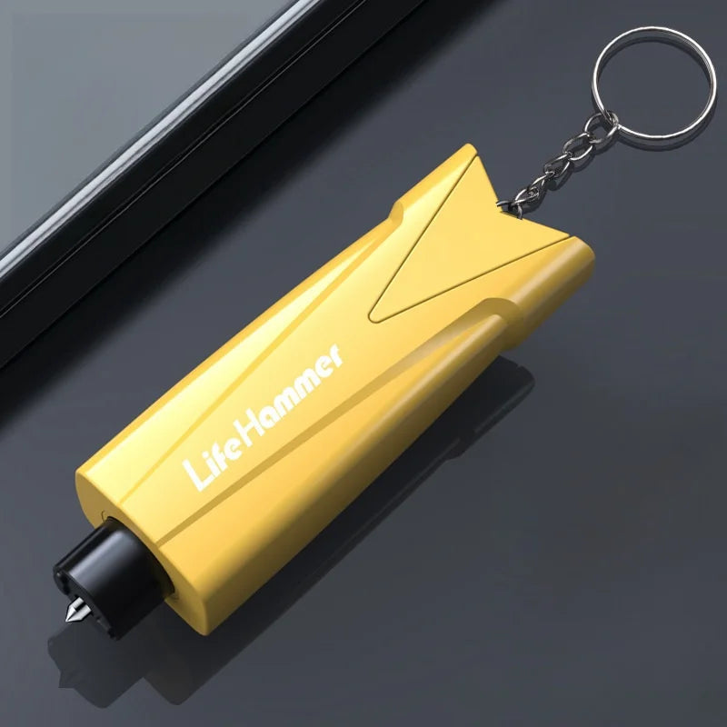 Car Safety Hammer Auto Emergency Glass Window Breaker Seat Belt Cutter Life-Saving Car Emergency Escape Hammer Survival Whistle