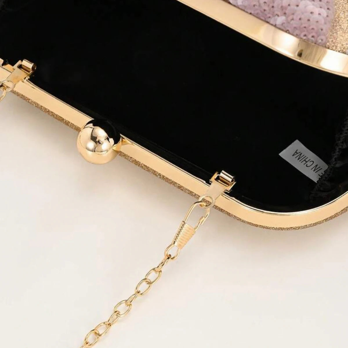 Women's Clutch Bag with Random Floral Design, Light Luxury Socialite Clutch Bag, Wedding Party Dress Bag, High-End Sequin Evening Bag, Sequin Embroidered Evening Bag, Versatile Banquet Clutch Bag, Detachable Shoulder Strap
