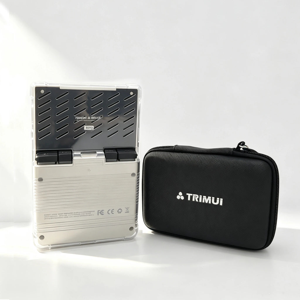 Clear TPU Protective Cover Game storage bag Tempered Glass Non-slip Protective Case Shockproof for Trimui Brick PRO