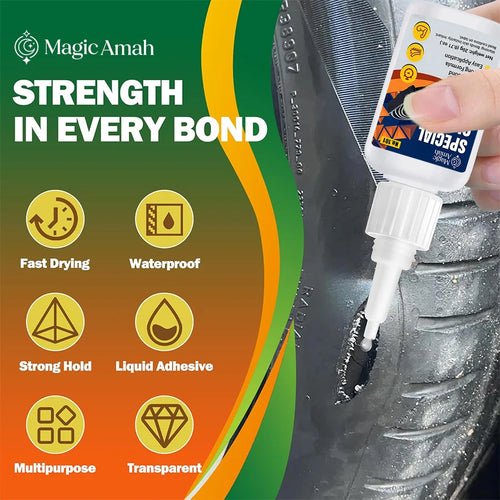 1-3Pcs Special Cyanoacrylate Glue for Rubber Fast Curing Strong Bond Adhesive for Car Tire Slippers Rubber Belt Instant Repair
