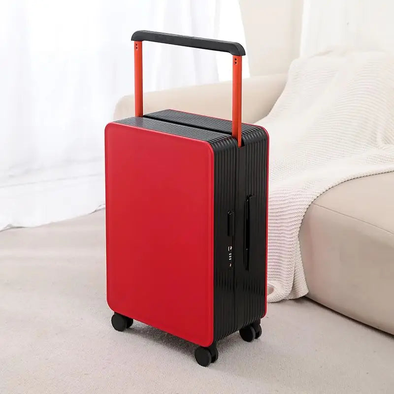 Wide pull suitcase, women's pull suitcase, men's travel suitcase, checked in box, 20 inches 24 inches boarding case, checked in