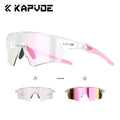 Kapvoe Hot Shadowless Photochromic Cycling Glasses Lighteight UV400 Sunglasses Men Women Bike MTB Eyewear Riding Outdoor Running