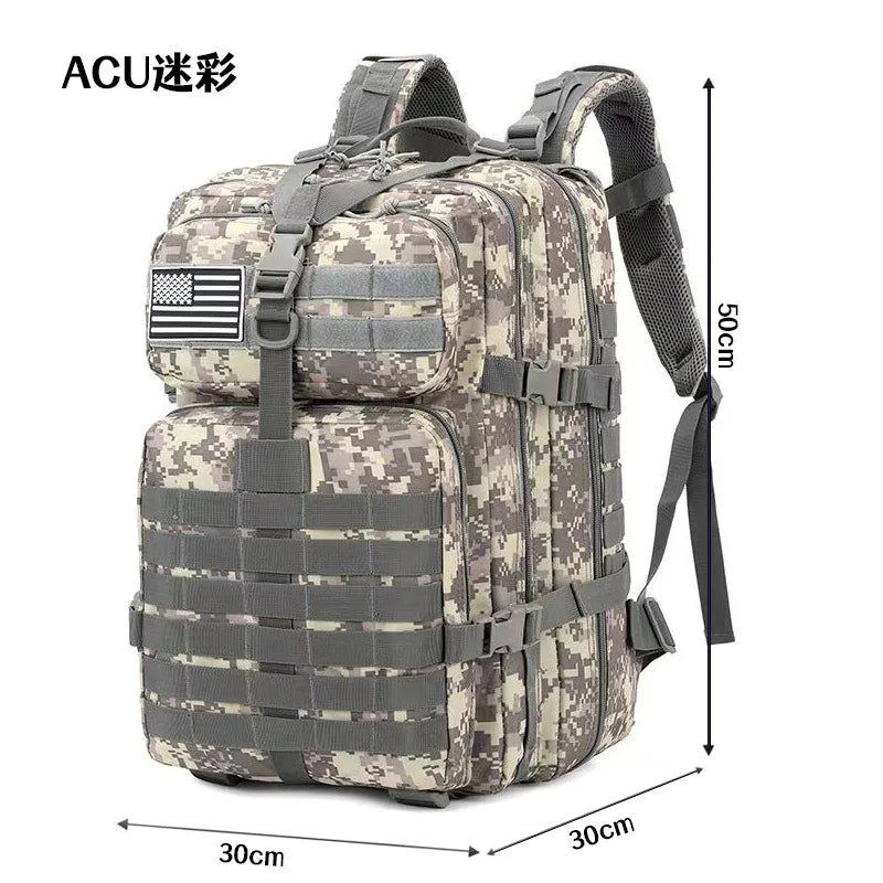 20L/45L 1680D Nylon Waterproof Trekking Fishing Hunting Bag Backpack Outdoor Rucksacks Tactical Sports Camping Hiking