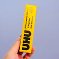UHU All Purpose Adhesive Glue Strong Clear Glue for Paper Wood Fabric Leather Crafts Repairs