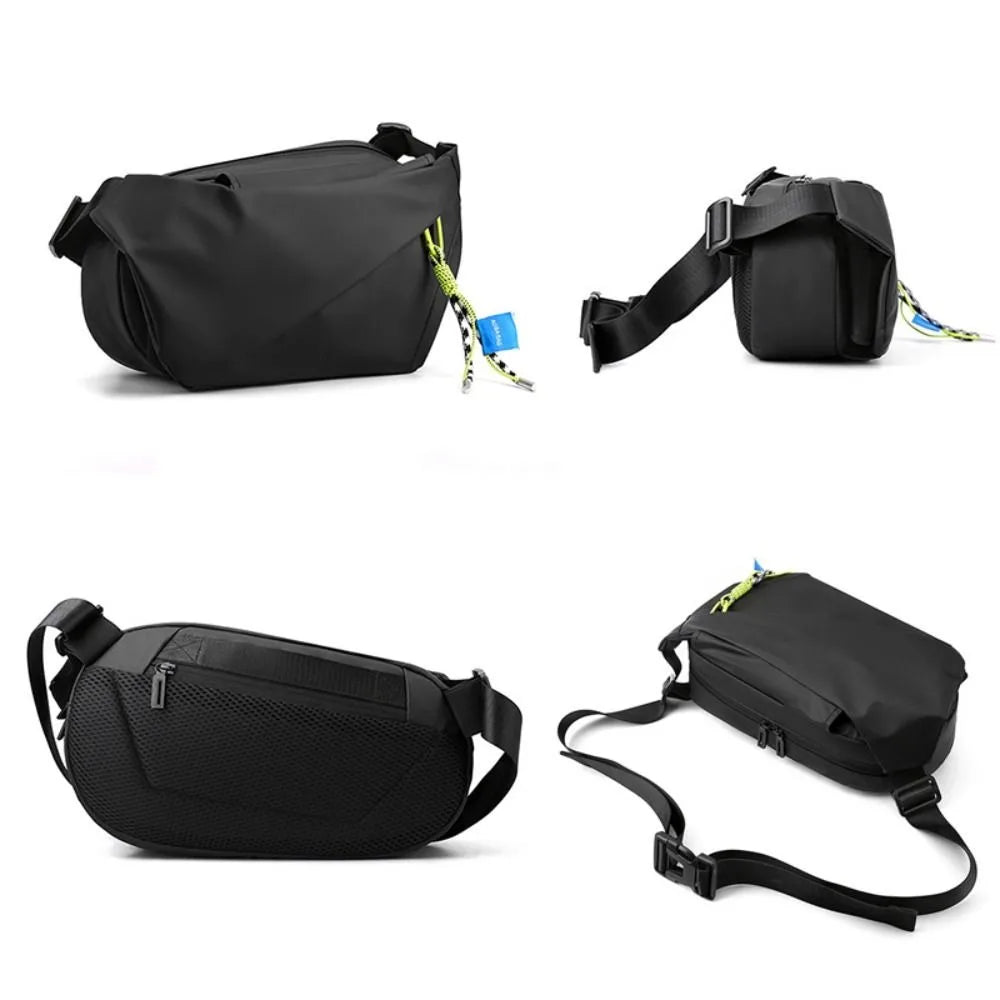 Fashion Nylon Shoulder Chest Bag Waterproof Large Capacity Messenger Bag Travel Bag Running