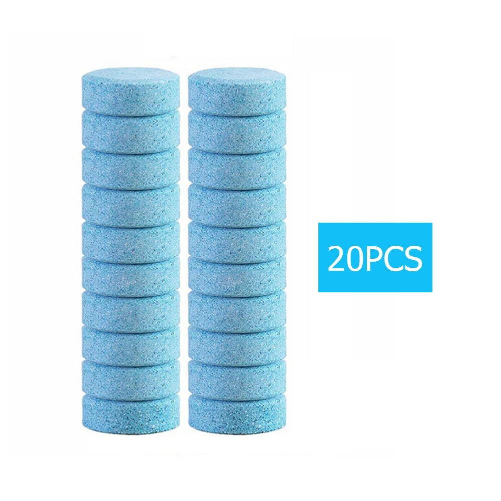 20/40/60Pcs Solid Cleaner Multifunctional Effervescent Tablets Mini for Car Washing Maintenance for Glass Toilet Window Cleaning