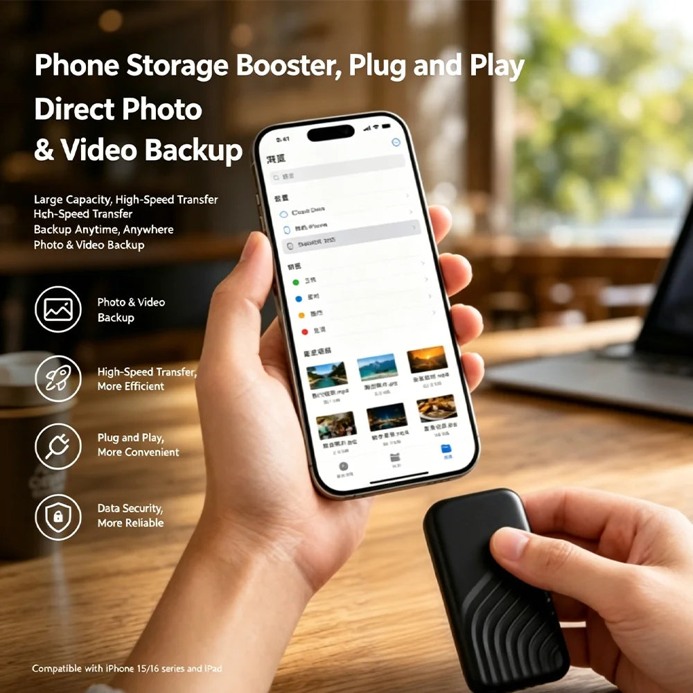Blazing Fast Read Write SSD External Hard Drive 4TB 8TB Low Latency Data Transmission for Video Editing Creative Content Storage
