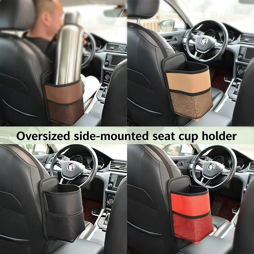 Front Seat Edge-Mounted Car Cup Holder