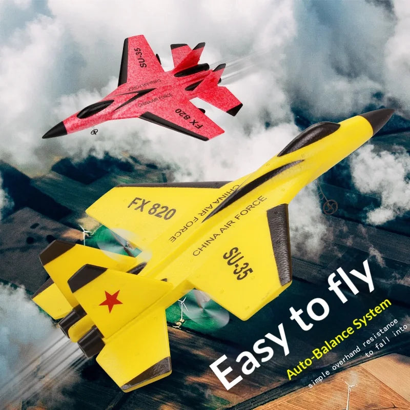 Remote Control Airplane 2.4G Remote Control Fighter Hobby Plane Glider Airplane EPP Foam Toys RC Plane Kids Gift