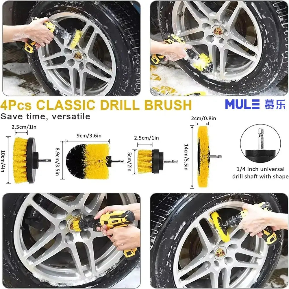 Car Cleaning Kit Detailing Brush Set Car Polish Pads Car Cleaning Brush For Car Air Vents Rim Dirt Dust Clean Tools