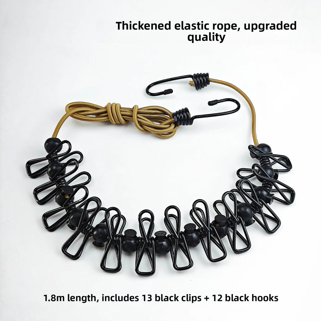 Thiened Outdoor Travel Clothes Drng Rope Dormi Indoor And Outdoor No Punching Windproof Non-slip Quilt Drng Rope