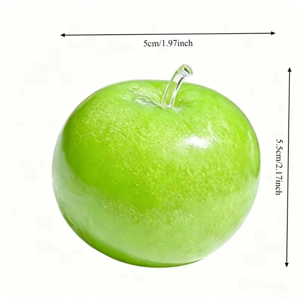 Green Apple Slushie Squishy Fidget Toy Crunchy Moldable Non-Bounce Sensory ADHD Stress Reliever Medium Grip Strength Slow Rising