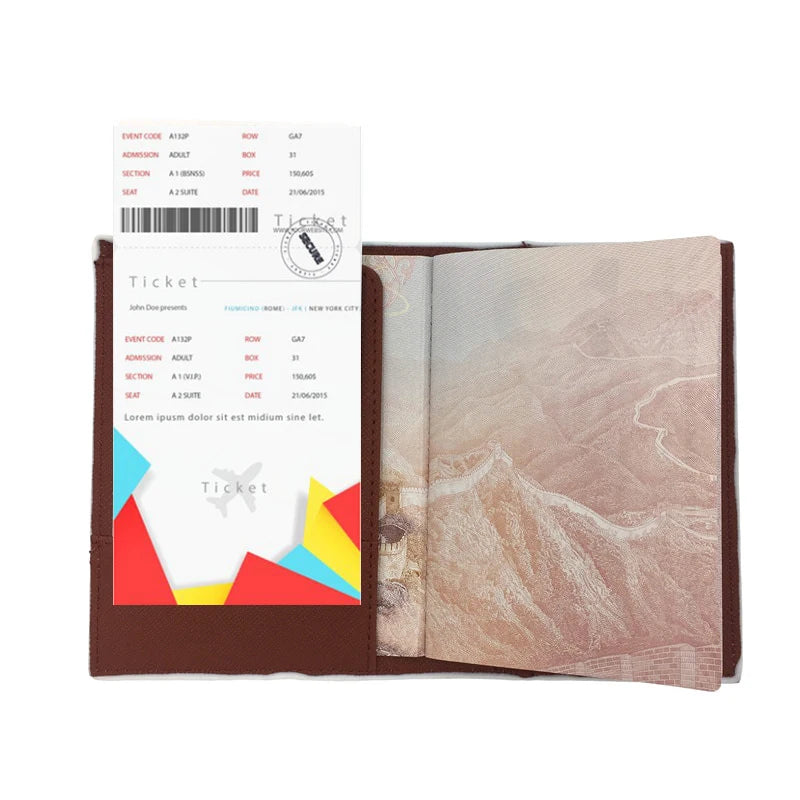 New Creative Van Gogh Oil Painting Passport Cover Women Men Travel Accessories The Starry Night Design Protected Passport Holder