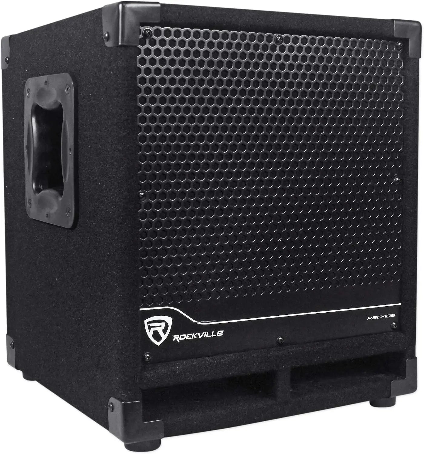 RBG10S Powered PA Subwoofer, Compact, 10", 1200W, Deep Bass, Variable Crossover, Built-in Limiter, Perfect for DJ, House Parties
