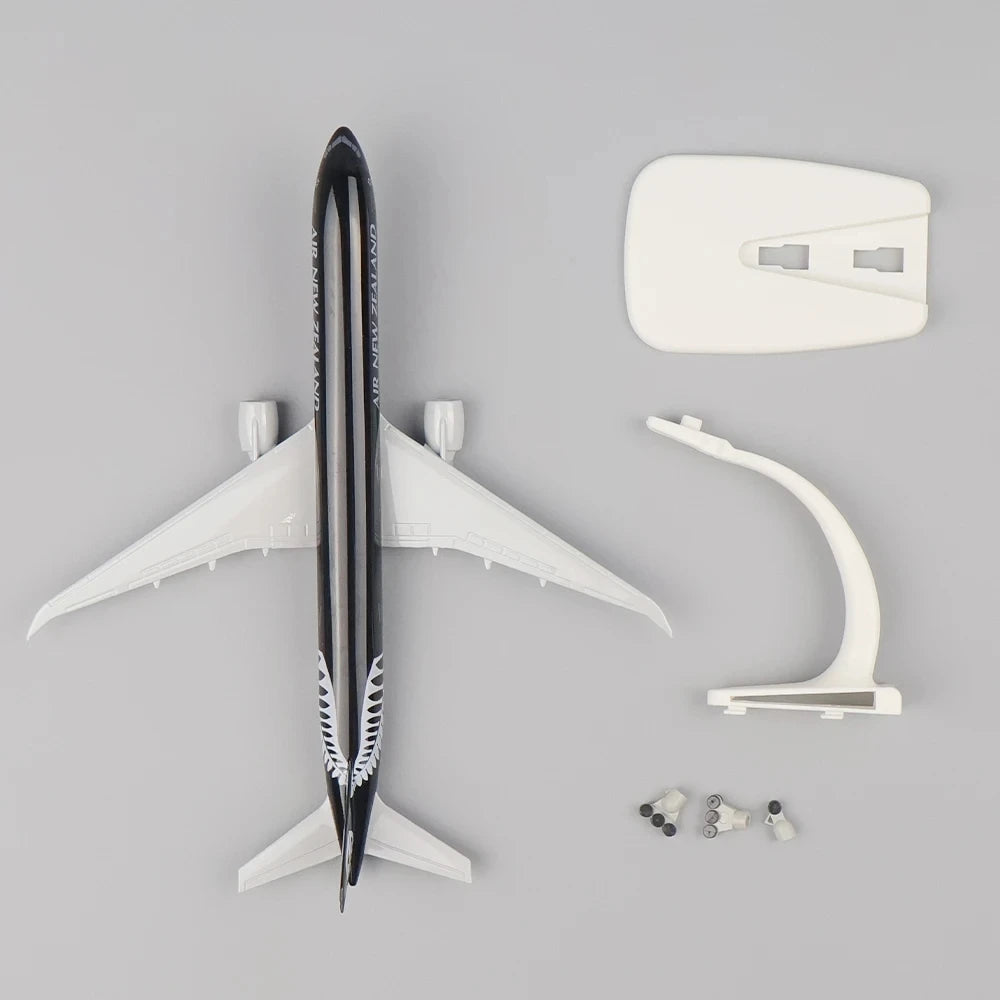 20cm Airplane Model New Zealand Boeing 777 Metal Metal Scale Aircraft with Landing Gear Replica Collected Gift By Aviation