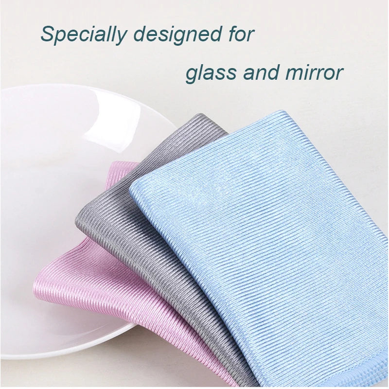 Car Glass Cleaning Tools Towel Chiffon Microfibres Voiture Absorbent Cloth Auto Glass Cleaning Towels Wash Car Cleaning Gadget