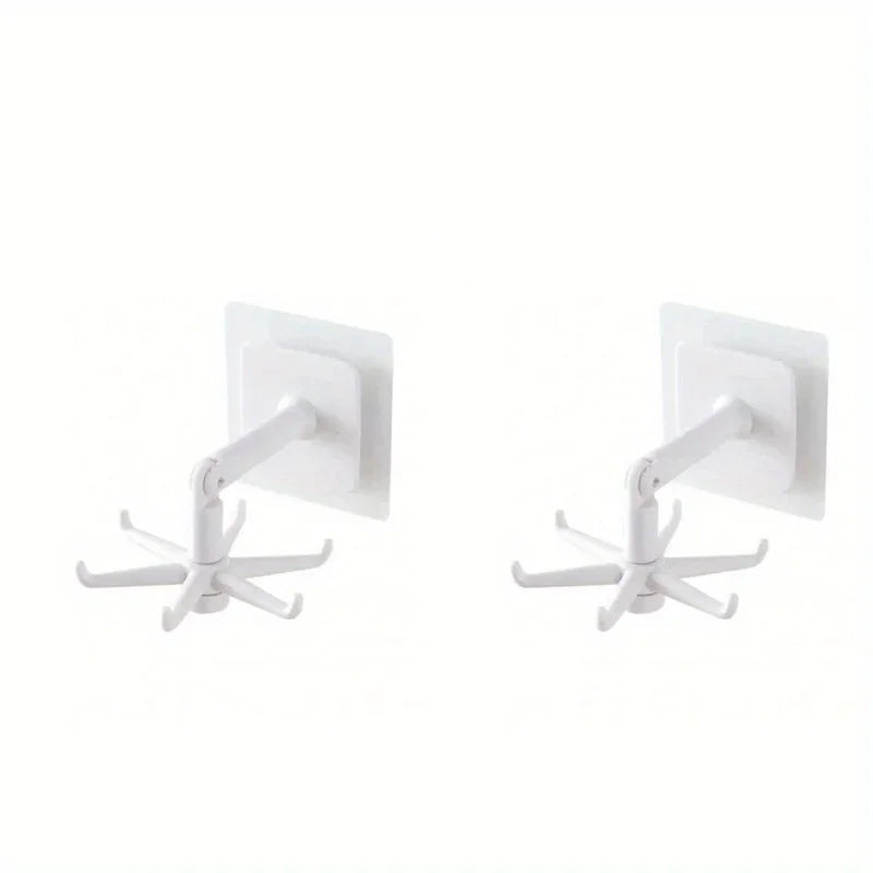 Kitchen Hook Multi-Purpose Hooks 360 Degrees Rotated Rotatable Rack for Organizer and Storage Spoon Hanger for Kitchen Gadgets