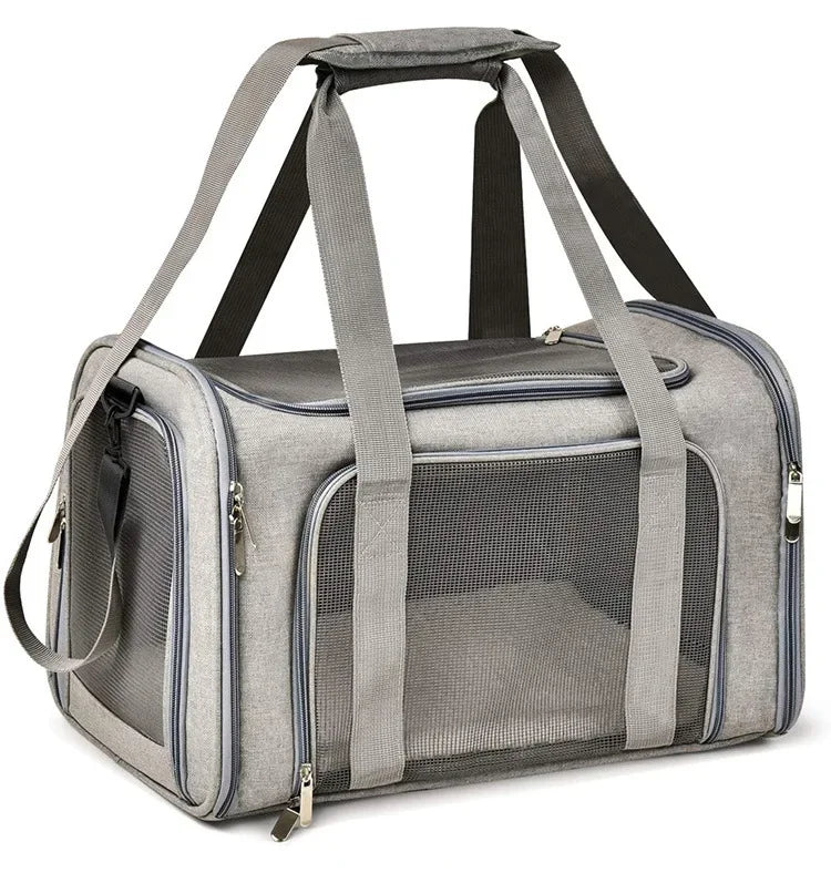Portable Breathable Cat Carrier Bag Outdoor Handbag for Small Dogs Cats Vehicle Travel Use