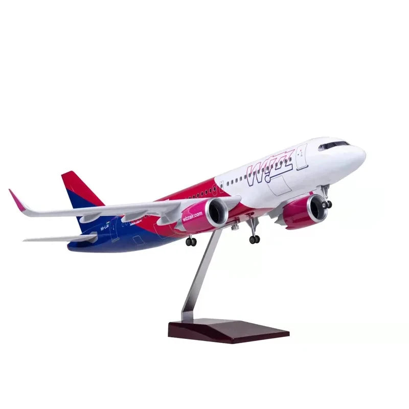47cm Model Airplanes A320NEO Series 1/80 Scale Aircraft Resin Toy Planes Aviation Miniature Souvenir Plane Toy Christmas Gifts