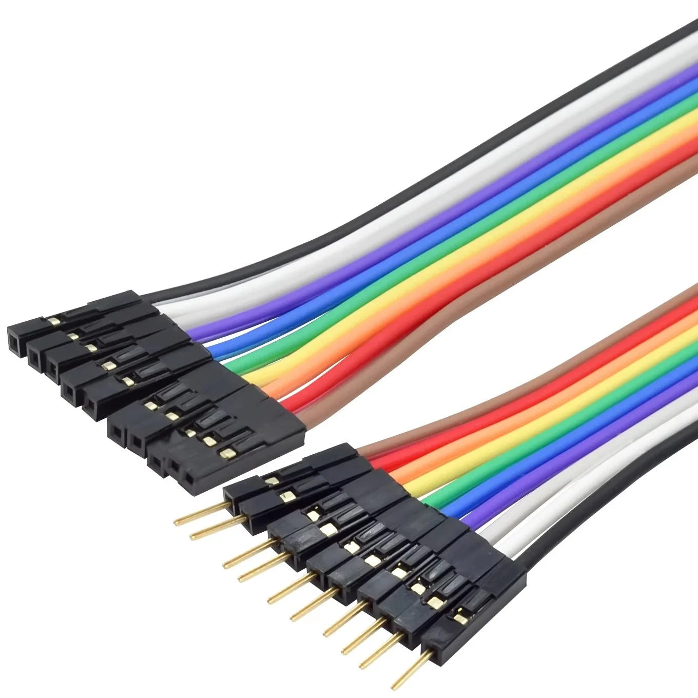 Pure copper dupont wire thickened 28 core female to female male to female color cable 2.54 terminal connection wire gold-plated