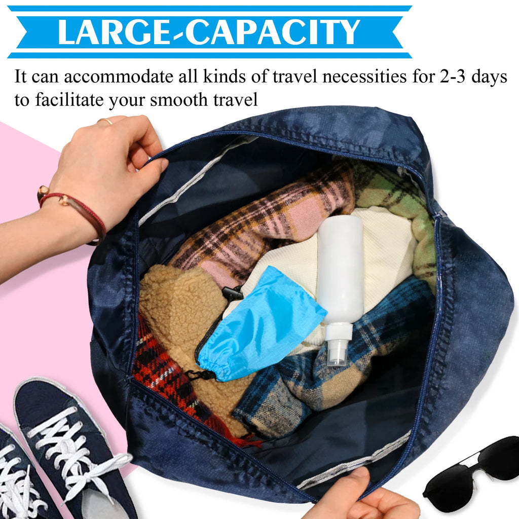 Travel Bag for Women Men Foldable Duffel Bag Carry on Luggage Tote  Sports Gym Bag Nylon Weekender Overnight Bag Hospital Bags