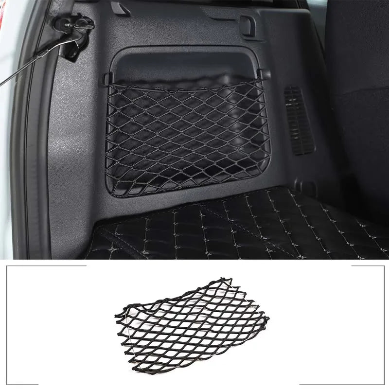Car Trunk Storage Bag Nylon Mesh Nets Car Back Rear Organizer Elastic String Luggage Net Holder Pocket For Benz Smart Fortwo 451