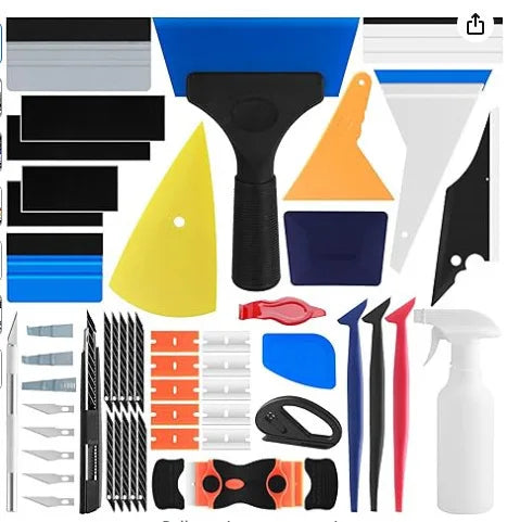 Car Window Tint Tool Kit Felt Squeegee Vinyl Wrap Installation Tools PPF Film Application Scraper Auto Window Film Accessories