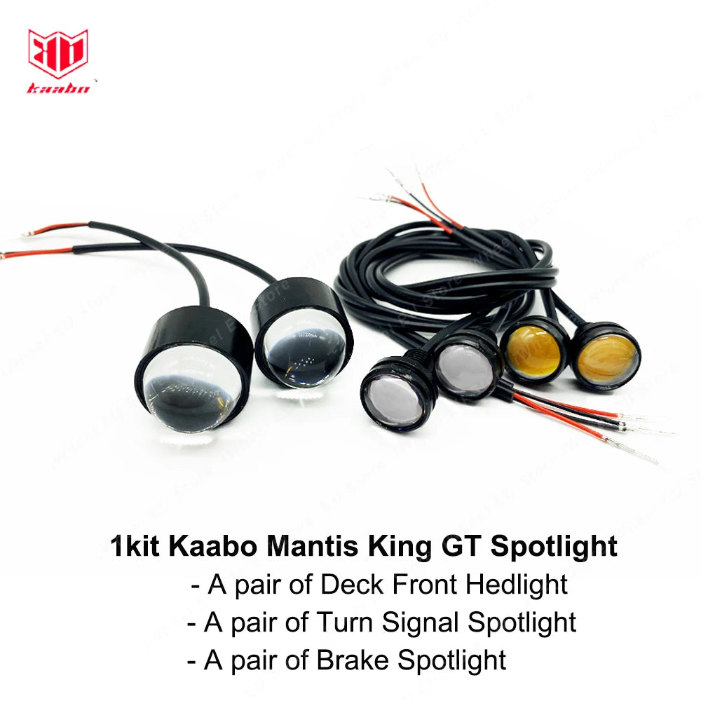 Original Kaabo Mantis King GT Spotlight Headlight Brake Light Turn Signal Spotlight Spare Part Official Kaabo Accessories